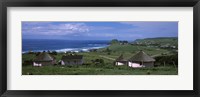 Thatched Rondawel huts, Hole in the Wall, Coffee Bay, Transkei, Wild Coast, Eastern Cape Province, Republic of South Africa Fine Art Print
