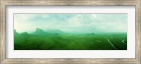Aerial View Of Green Misty Landscape, Autana Tepuy, Venezuela Fine Art Print