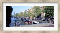 Netherlands, Amsterdam, bicycles Fine Art Print