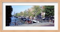 Netherlands, Amsterdam, bicycles Fine Art Print