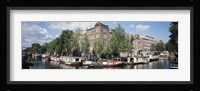 Netherlands, Amsterdam, intersecting channels Fine Art Print