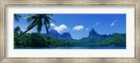 Lush Foliage And Rock Formations, Moorea Island, Tahiti Fine Art Print