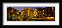 Low Angle View Of Buildings, Piazza Della Riforma, Lugano, Switzerland Fine Art Print