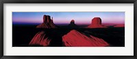 Sunset At Monument Valley Tribal Park, Utah, USA Fine Art Print