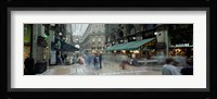 Large group of people on the street, Milan, Italy Fine Art Print