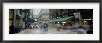 Large group of people on the street, Milan, Italy Fine Art Print