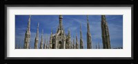 Facade of a cathedral, Piazza Del Duomo, Milan, Italy Fine Art Print