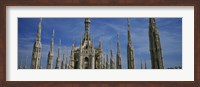 Facade of a cathedral, Piazza Del Duomo, Milan, Italy Fine Art Print