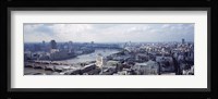 England, London, Aerial view from St. Paul's Cathedral Fine Art Print