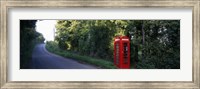 Phone Booth, Worcestershire, England, United Kingdom Fine Art Print