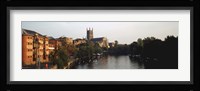 Church Along A River, Worcester Cathedral, Worcester, England, United Kingdom Fine Art Print