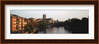 Church Along A River, Worcester Cathedral, Worcester, England, United Kingdom Fine Art Print