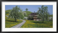 A road through Zug, Switzerland Fine Art Print