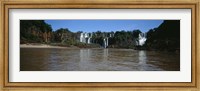 Waterfall in a forest, Iguacu Falls, Iguacu National Park, Argentina Fine Art Print