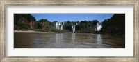 Waterfall in a forest, Iguacu Falls, Iguacu National Park, Argentina Fine Art Print