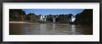 Waterfall in a forest, Iguacu Falls, Iguacu National Park, Argentina Fine Art Print