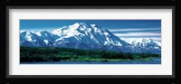 Snow covered mountain in Denali National Park AK Fine Art Print