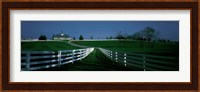 USA, Kentucky, Lexington, horse farm Fine Art Print