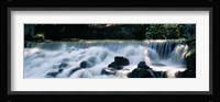 Waterfall in a forest, Aberfeldy Birks, Perthshire, Scotland Fine Art Print