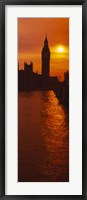 Big Ben at Sunset, House of Parliament, London, England Fine Art Print