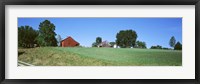 Barn in a field, Missouri, USA Fine Art Print
