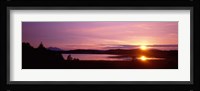 Germany , Forggen Lake, sunset Fine Art Print