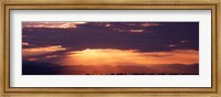 Sunset over Rocky Mts from Daniels Park  CO USA Fine Art Print