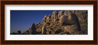 Rocks on a cliff, Mount Nemrut, Nemrud Dagh, Cappadocia, Antolia, Turkey Fine Art Print