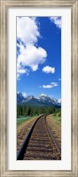 Rail Road Tracks Banff National Park Alberta Canada Fine Art Print
