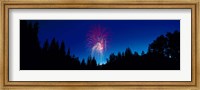 Fireworks, Canada Day, Banff National Park, Alberta, Canada Fine Art Print