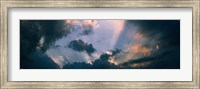 Clouds With God Rays Fine Art Print