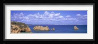 Panoramic View Of A Coastline, Southern Portugal, Algarve Region, Lagos, Portugal Fine Art Print