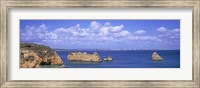 Panoramic View Of A Coastline, Southern Portugal, Algarve Region, Lagos, Portugal Fine Art Print