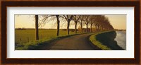 Winding Road, Trees, Oudendijk, Netherlands Fine Art Print
