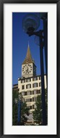 Low angle view of a clock tower, Zurich, Canton Of Zurich, Switzerland Fine Art Print
