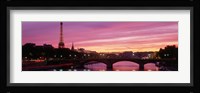 Sunset, Romantic City, Eiffel Tower, Paris, France Fine Art Print