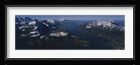 High Angle View Of Mountains, Lake Lucerne, Switzerland Fine Art Print