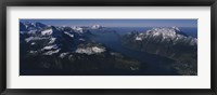 High Angle View Of Mountains, Lake Lucerne, Switzerland Fine Art Print