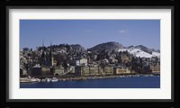 High angle view of a city, Lucerne, Switzerland Fine Art Print
