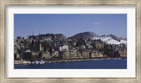 High angle view of a city, Lucerne, Switzerland Fine Art Print