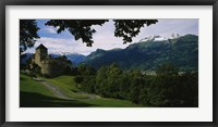 High angle view of a castle, Vaduz, Liechtenstein Fine Art Print
