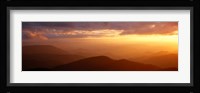Sunset Over Great Smoky Mountains, North Carolina Fine Art Print