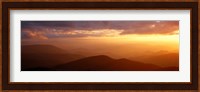 Sunset Over Great Smoky Mountains, North Carolina Fine Art Print