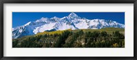 Snowcapped mountains on a landscape, Wilson Peak in autum, San Juan Mountains, near Telluride, Colorado Fine Art Print
