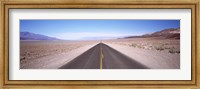 USA, California, Death Valley, Empty highway in the valley Fine Art Print
