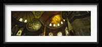 Low angle view of a ceiling, Aya Sophia, Istanbul, Turkey Framed Print