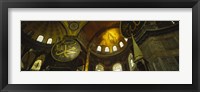 Low angle view of a ceiling, Aya Sophia, Istanbul, Turkey Framed Print