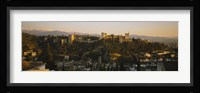 High angle view of a city, Alhambra, Granada, Spain Fine Art Print