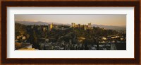 High angle view of a city, Alhambra, Granada, Spain Fine Art Print