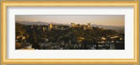 High angle view of a city, Alhambra, Granada, Spain Fine Art Print